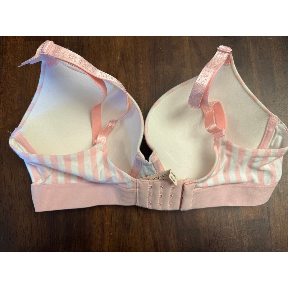 Victoria's secret pink stripe t-shirt bra 34D NWT - Picture 3 of 4
